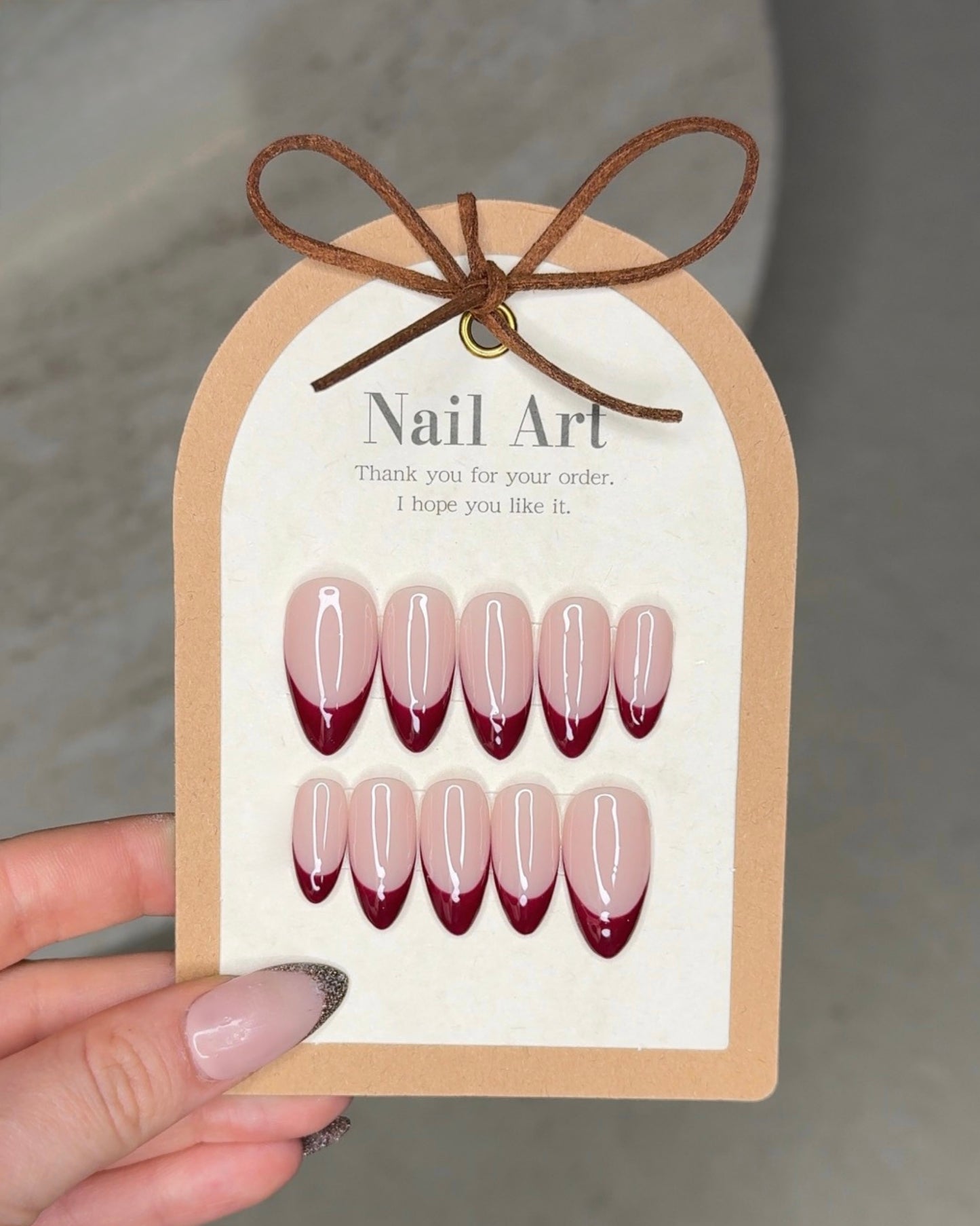 Chunky french tip