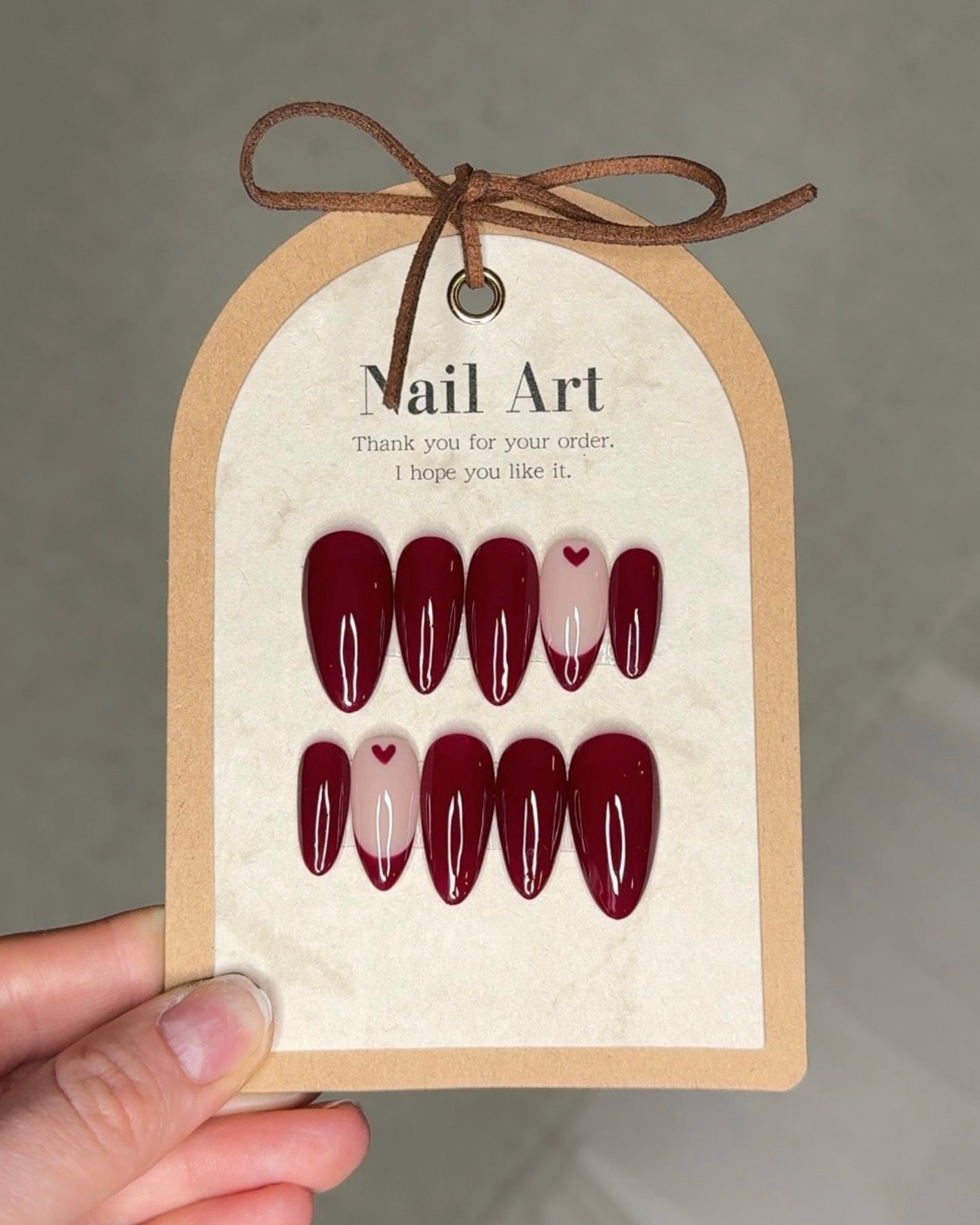 Burgundy Wine Hearts